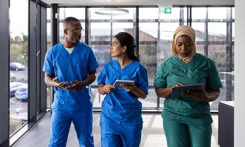 Photo of nurses from black and minority ethnic backgrounds